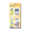 Set de lápices de grafito personaje niña 3 unidades Primavera