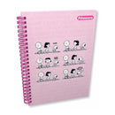 Cuaderno de resorte personaje mujer 100 hojas Primavera
