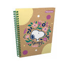 Cuaderno de resorte kraft mujer 100 hojas Primavera
