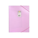 Folder tamaño carta plastico con liga color pastel