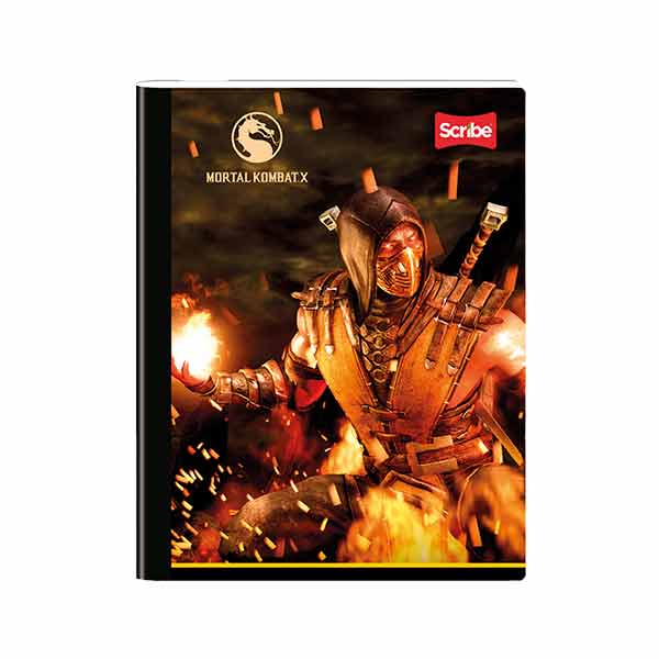 Cuaderno cosido grande rayado 100 hojas Mortal K S