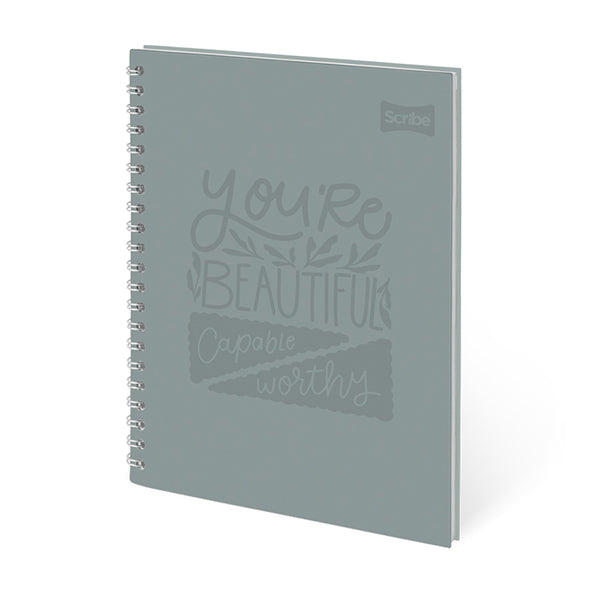 Cuaderno doble espiral 80 hojas tapa dura