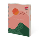 Cuaderno doble espiral grande 7mm 100 hojas