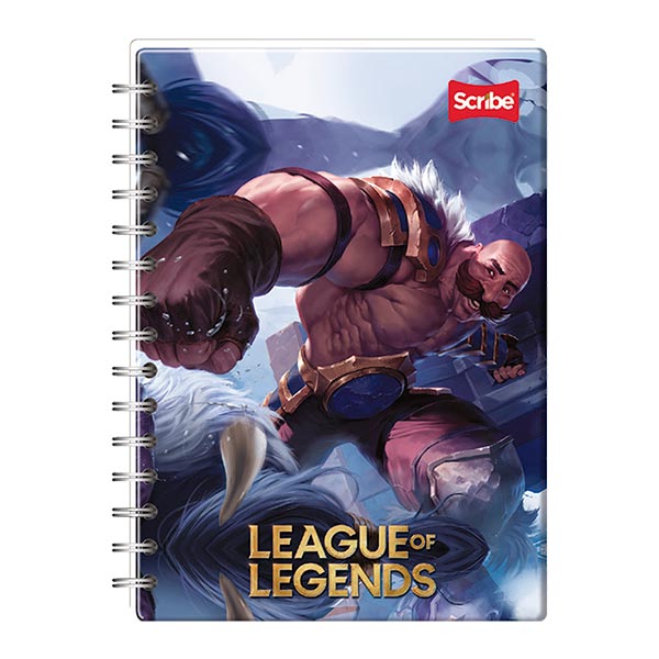 Cuaderno espiral doble rayado 100 hojas League Scr