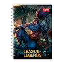 Cuaderno espiral doble rayado 100 hojas League Scr
