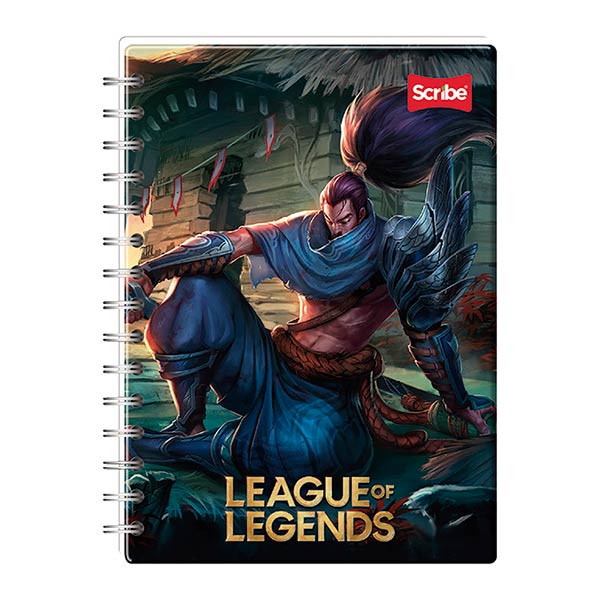 Cuaderno espiral doble rayado 100 hojas League Scr