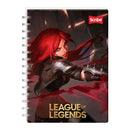 Cuaderno espiral doble rayado 100 hojas League Scr