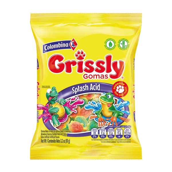 Gomitas grissly splash Colombina.