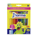 Lápices colores Norma x 36