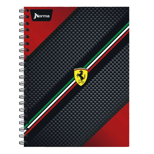 Cuaderno argollado DO Ferrari 120 hojas.