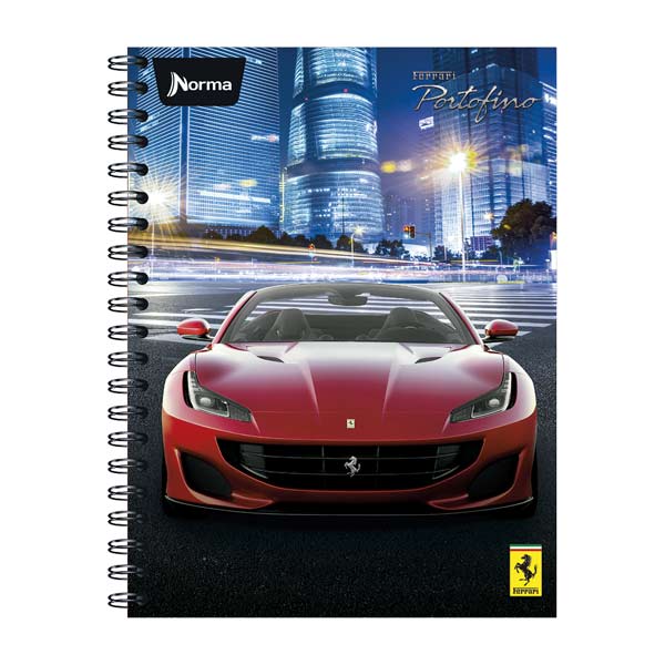 Cuaderno argollado DO Ferrari 120 hojas.