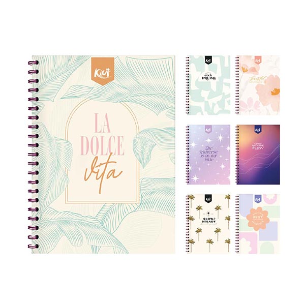 Cuaderno espiral grande 80 hojas