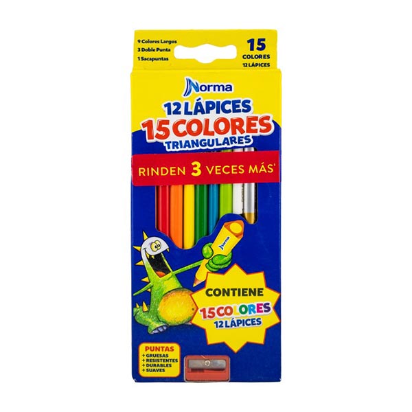 Lápices color triangular