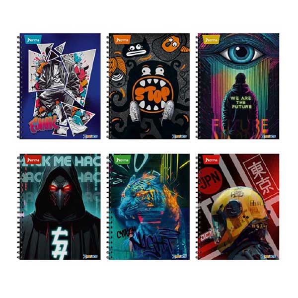 Cuaderno espiral grande 100 hojas