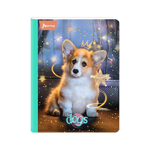 Cuaderno cosido grande Dogs IB 100 hojas Norma