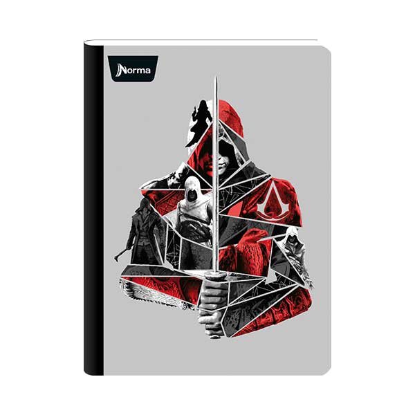 Cuaderno cosido grande Assassins Credd 100 hojas Norma