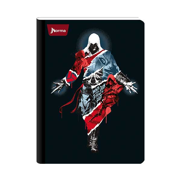 Cuaderno cosido grande Assassins Credd 100 hojas Norma