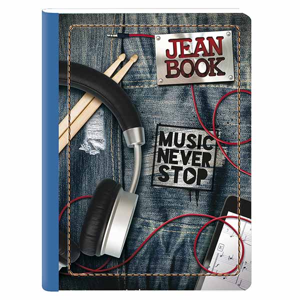 Cuaderno Cosido Jean Book 100 hojas.