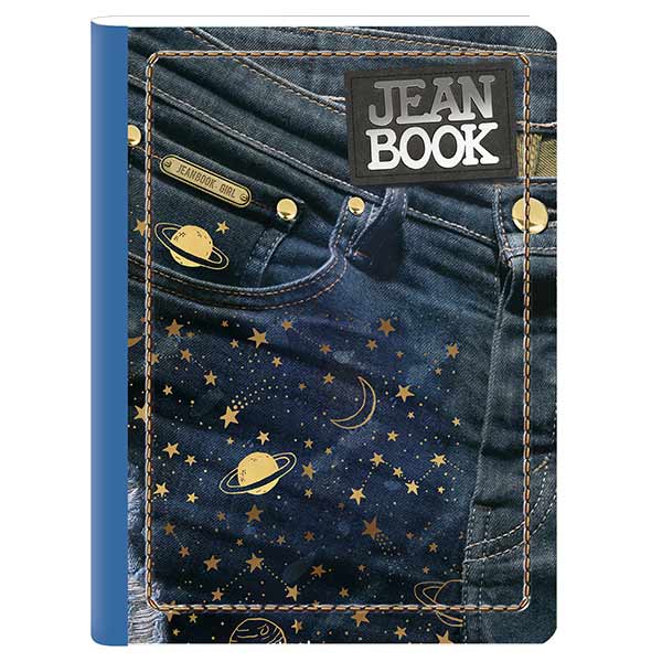 Cuaderno Cosido Jean Book 100 hojas.