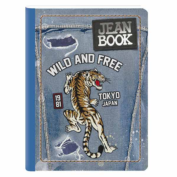 Cuaderno Cosido Jean Book 100 hojas.