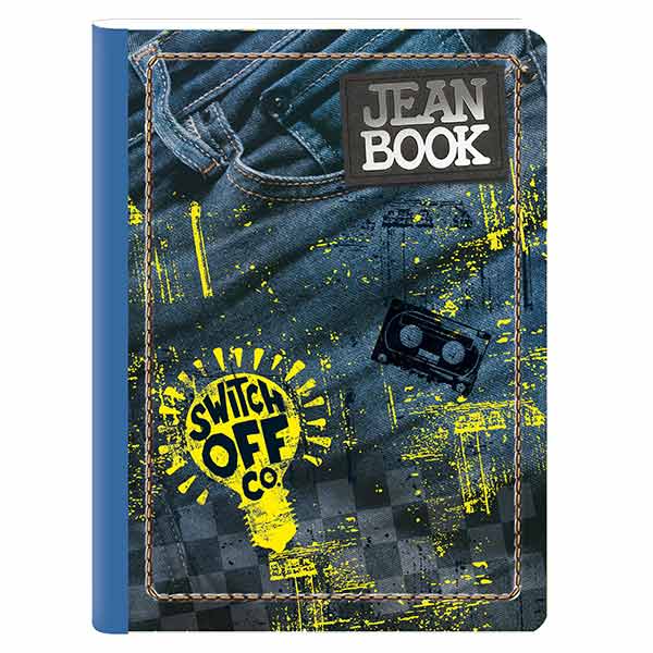 Cuaderno Cosido Jean Book 100 hojas.