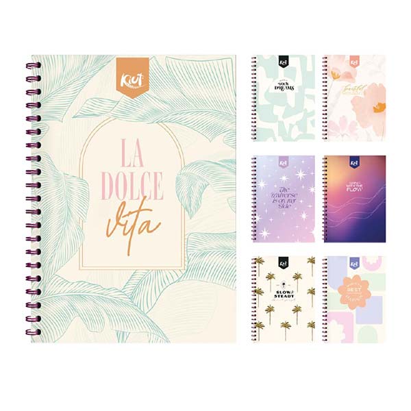 Cuaderno espiral grande 120 hojas