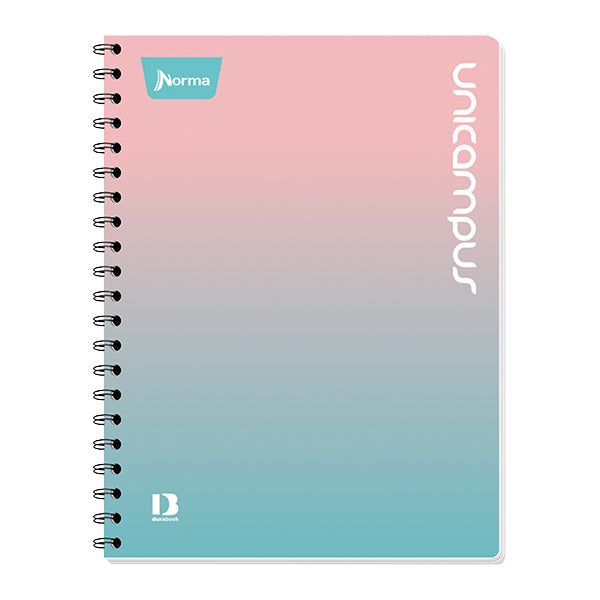 Cuaderno resorte DO Unicampus 100 hojas.