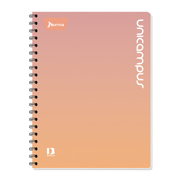 Cuaderno resorte DO Unicampus 100 hojas.