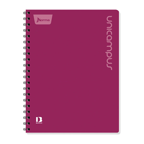 Cuaderno resorte DO Unicampus 100 hojas.