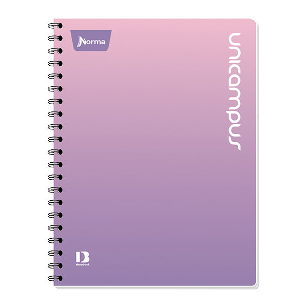 Cuaderno resorte DO Unicampus 100 hojas.