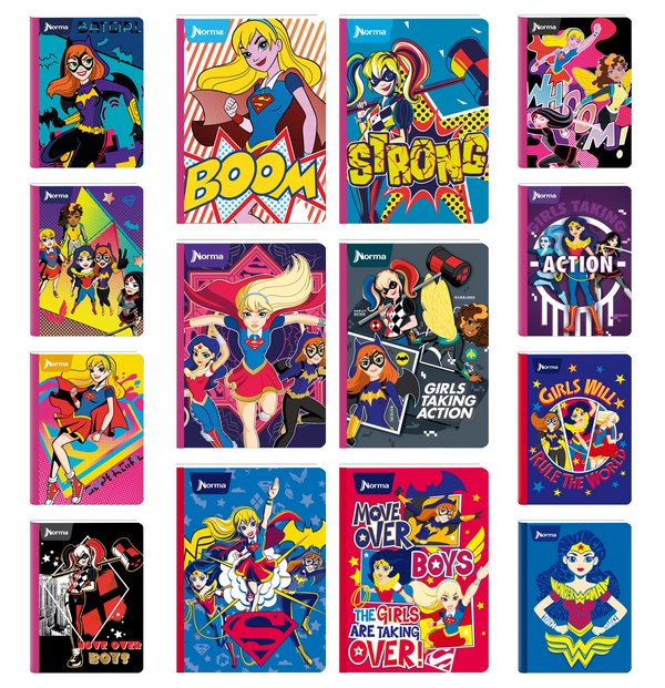 Cuaderno Cosido Grande DC Super Hero Girls  100H-R