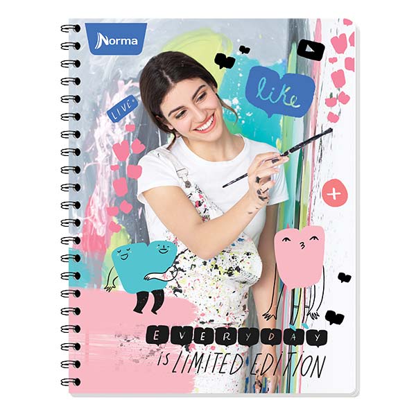 Cuaderno resorte DO Bia 100 hojas.