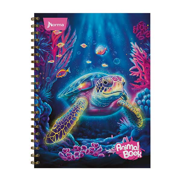 Cuaderno resorte grande Amer Animal Book 100 hojas Norma