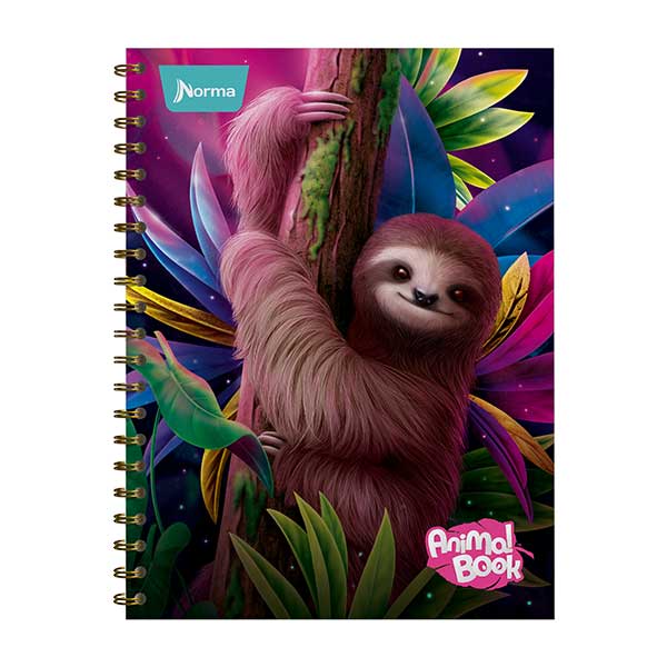 Cuaderno resorte grande Amer Animal Book 100 hojas Norma