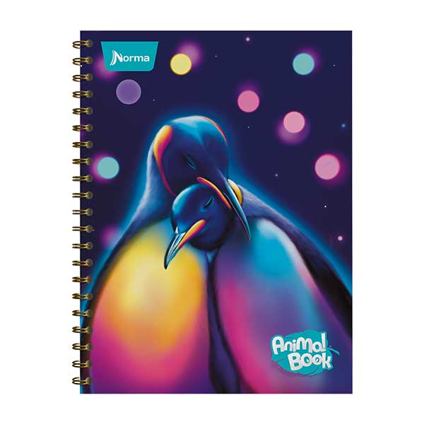 Cuaderno resorte grande Amer Animal Book 100 hojas Norma