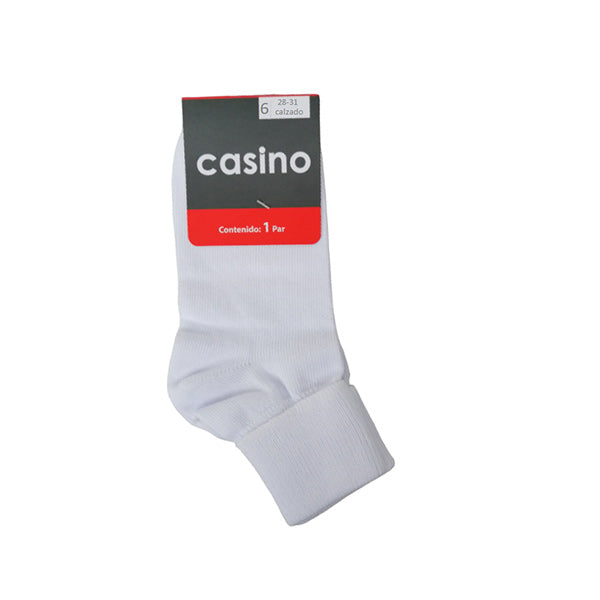 Calcetin triple roll blanco 6 - Casino