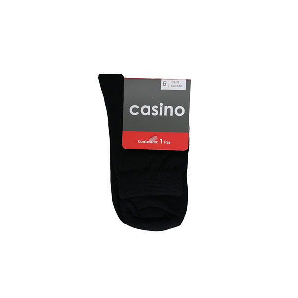 Calcetines school plain 6 azul - Casino