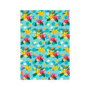 Cartulina 50x70 estampada metal Flores colores Primavera.