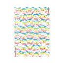 Cartulina 50x70 estampada metal Nubes ondas Primavera.