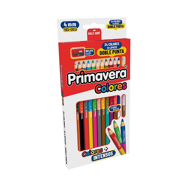 Lápices color 4mm 24 unidades Primavera.