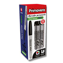 Marcador 4mm permanente negro Primavera.