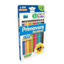 Lápices de color Jumbo 12 unidades Primavera.