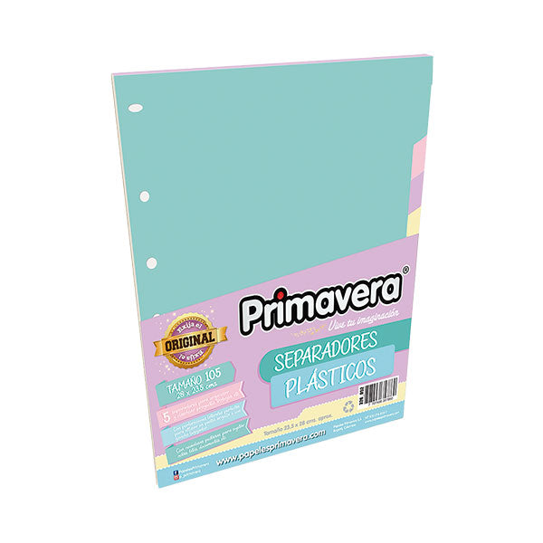 Separador plástico 5 unidades pastel 326_052 Prima