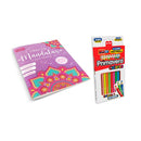 Libreta de Mandala para colorear diseño mandalas + colores sencillos Primavera.