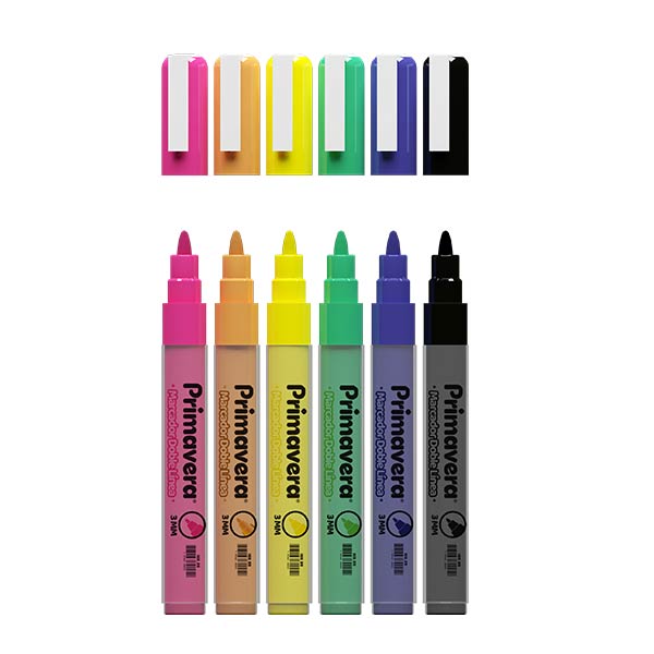 Marcador doble línea 6 unidades