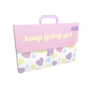 Maletín plástico 13 bolsillos oficio flower power