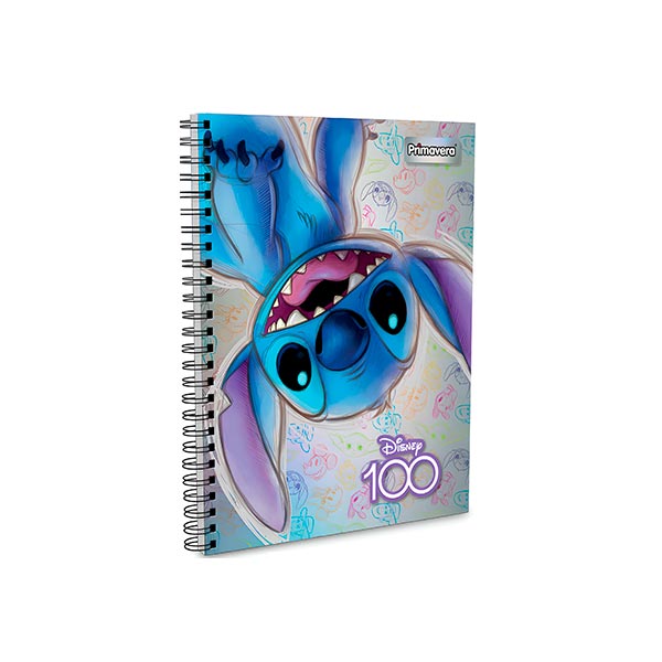 Cuaderno de resorte 5 materias Rayas Primavera.