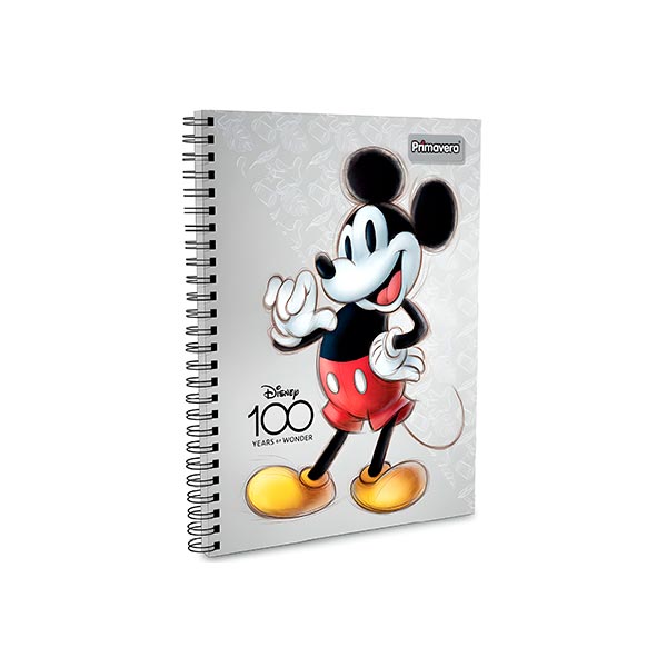 Cuaderno de resorte 5 materias Rayas Primavera.