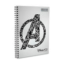 Cuaderno de resorte 5 materias Rayas Primavera.