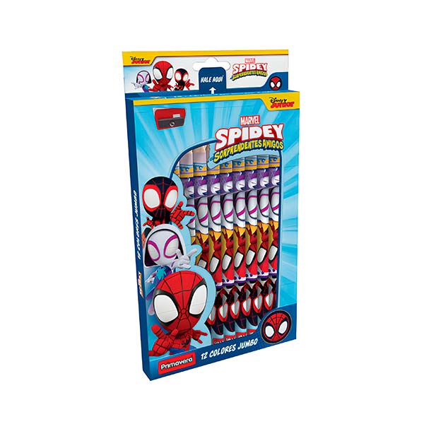 Lápices de color 5mm 12u Jumbo Primavera.